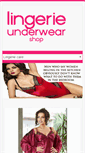 Mobile Screenshot of lingerieunderwearshop.co.uk